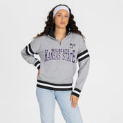 KANSAS STATE WILDCATS HOLD THE LINE PREMIUM QUARTER-ZIP PULLOVER