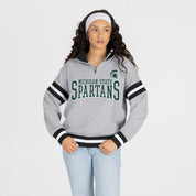 MICHIGAN STATE SPARTANS HOLD THE LINE PREMIUM QUARTER-ZIP PULLOVER