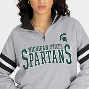 MICHIGAN STATE SPARTANS HOLD THE LINE PREMIUM QUARTER-ZIP PULLOVER