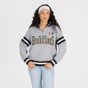 MIAMI HURRICANES HOLD THE LINE PREMIUM QUARTER-ZIP PULLOVER