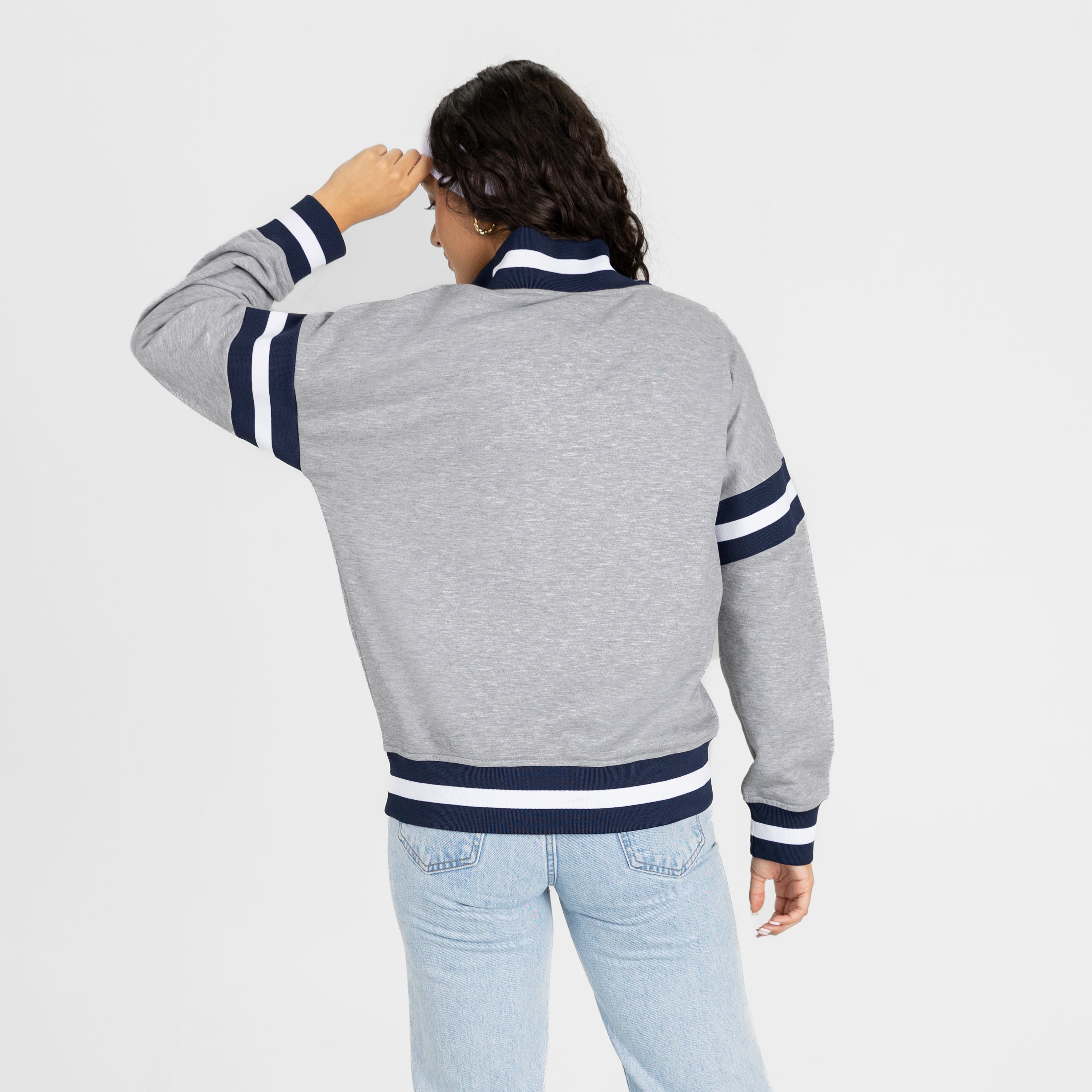 MICHIGAN WOLVERINES HOLD THE LINE PREMIUM QUARTER-ZIP PULLOVER