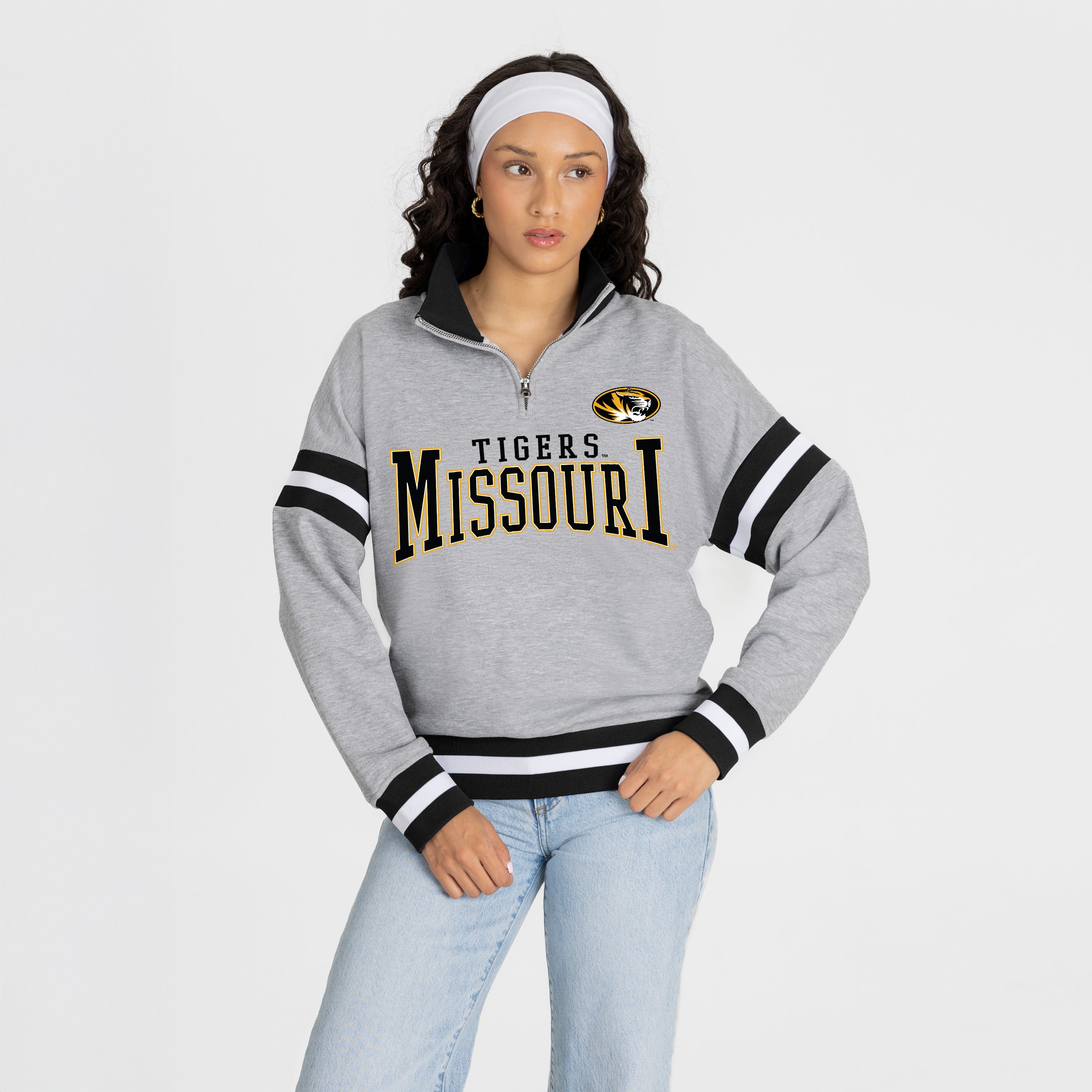 MISSOURI TIGERS HOLD THE LINE PREMIUM QUARTER-ZIP PULLOVER