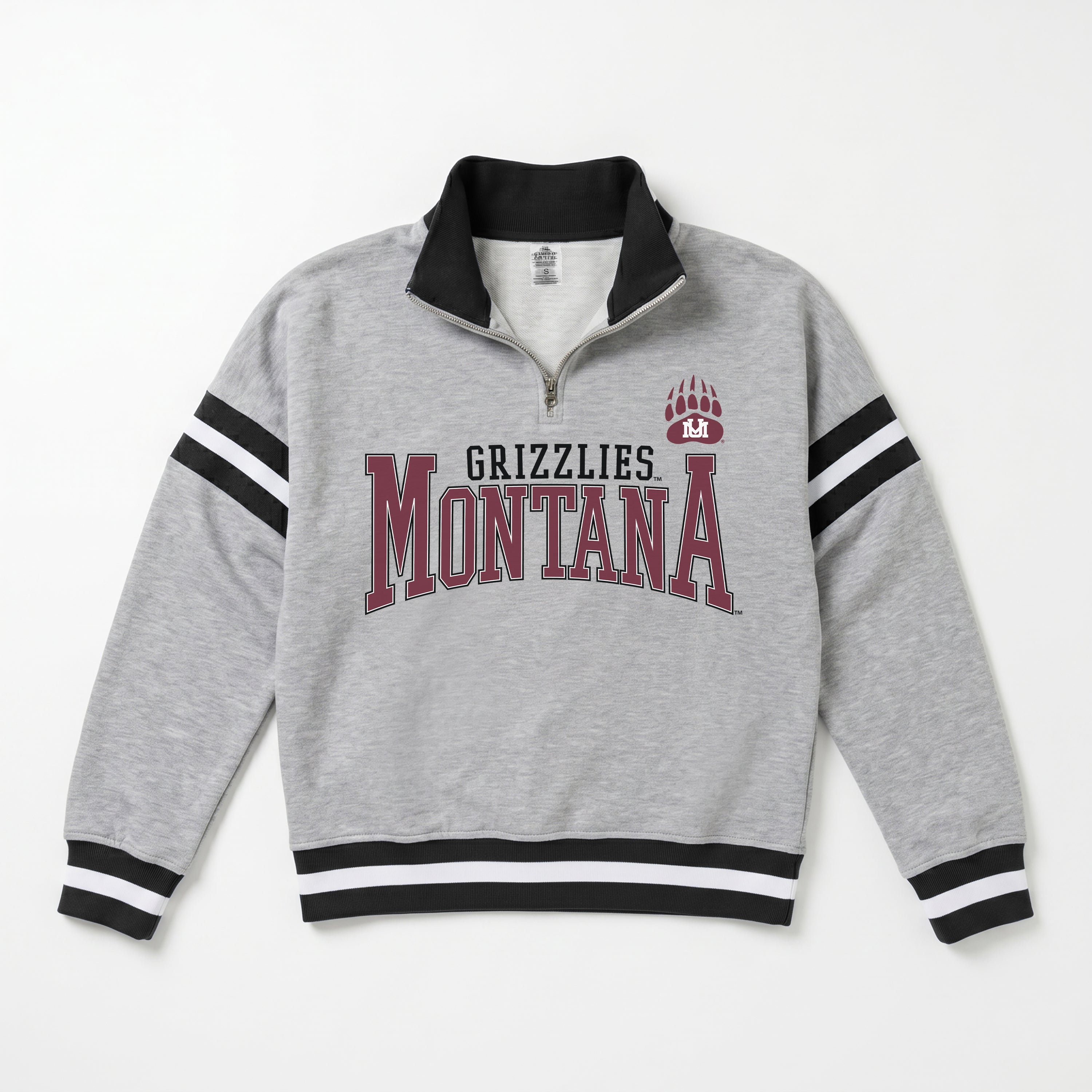 MONTANA GRIZZLIES HOLD THE LINE PREMIUM QUARTER-ZIP PULLOVER
