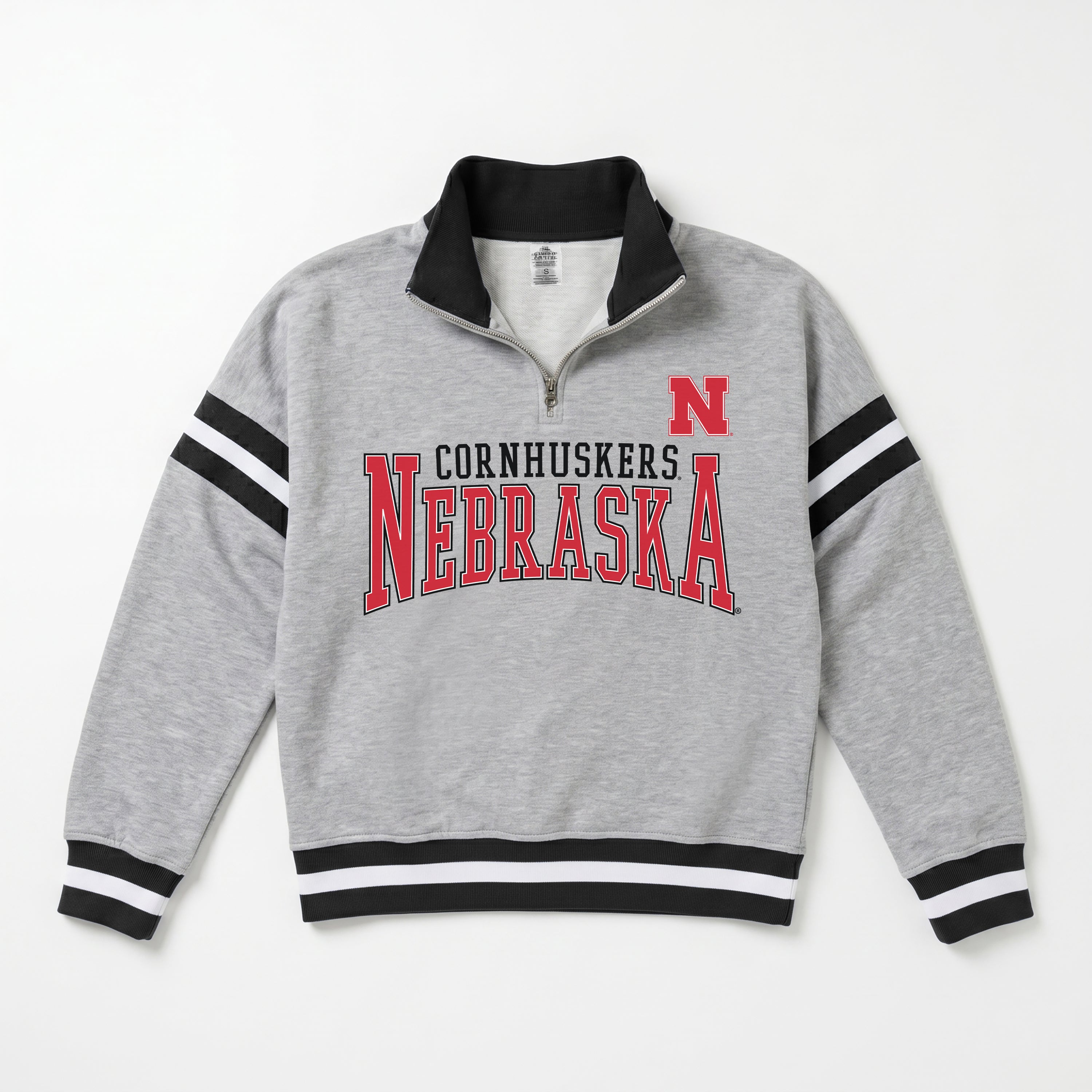 NEBRASKA CORNHUSKERS HOLD THE LINE PREMIUM QUARTER-ZIP PULLOVER