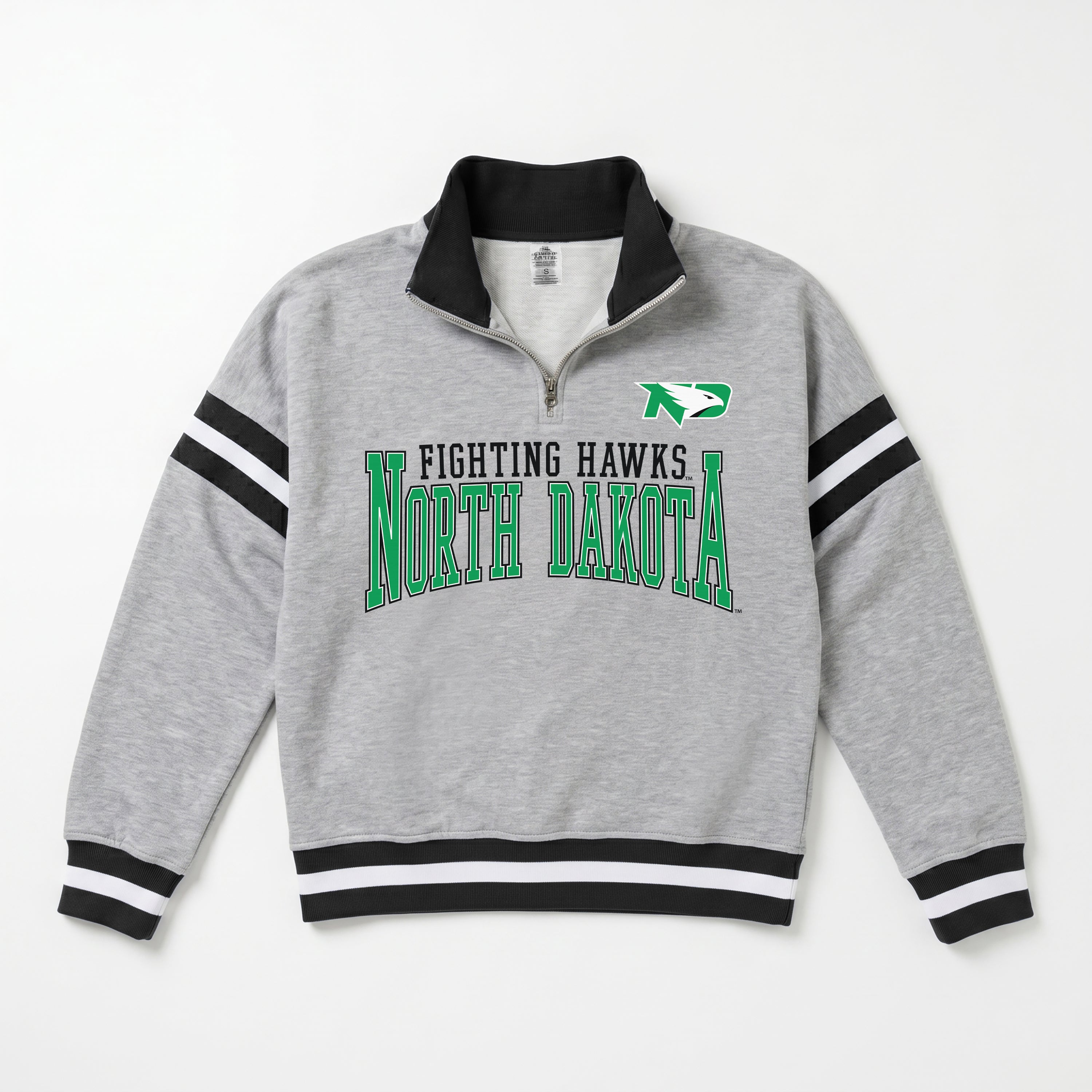 NORTH DAKOTA FIGHTING HAWKS HOLD THE LINE PREMIUM QUARTER-ZIP PULLOVER