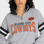 OKLAHOMA STATE COWBOYS HOLD THE LINE PREMIUM QUARTER-ZIP PULLOVER