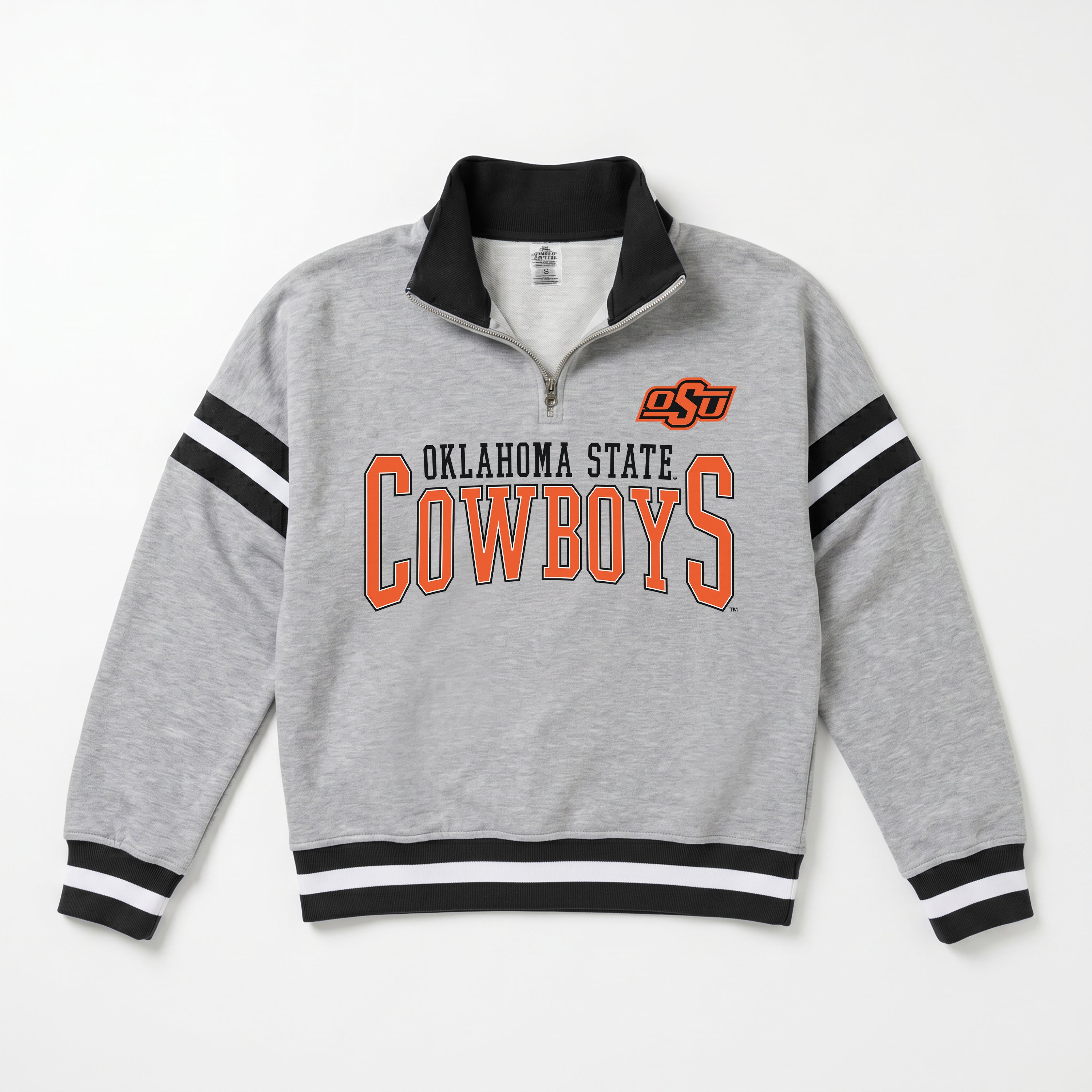 OKLAHOMA STATE COWBOYS HOLD THE LINE PREMIUM QUARTER-ZIP PULLOVER