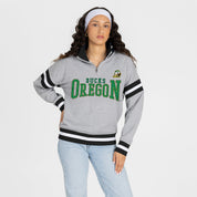 OREGON DUCKS HOLD THE LINE PREMIUM QUARTER-ZIP PULLOVER