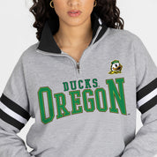 OREGON DUCKS HOLD THE LINE PREMIUM QUARTER-ZIP PULLOVER
