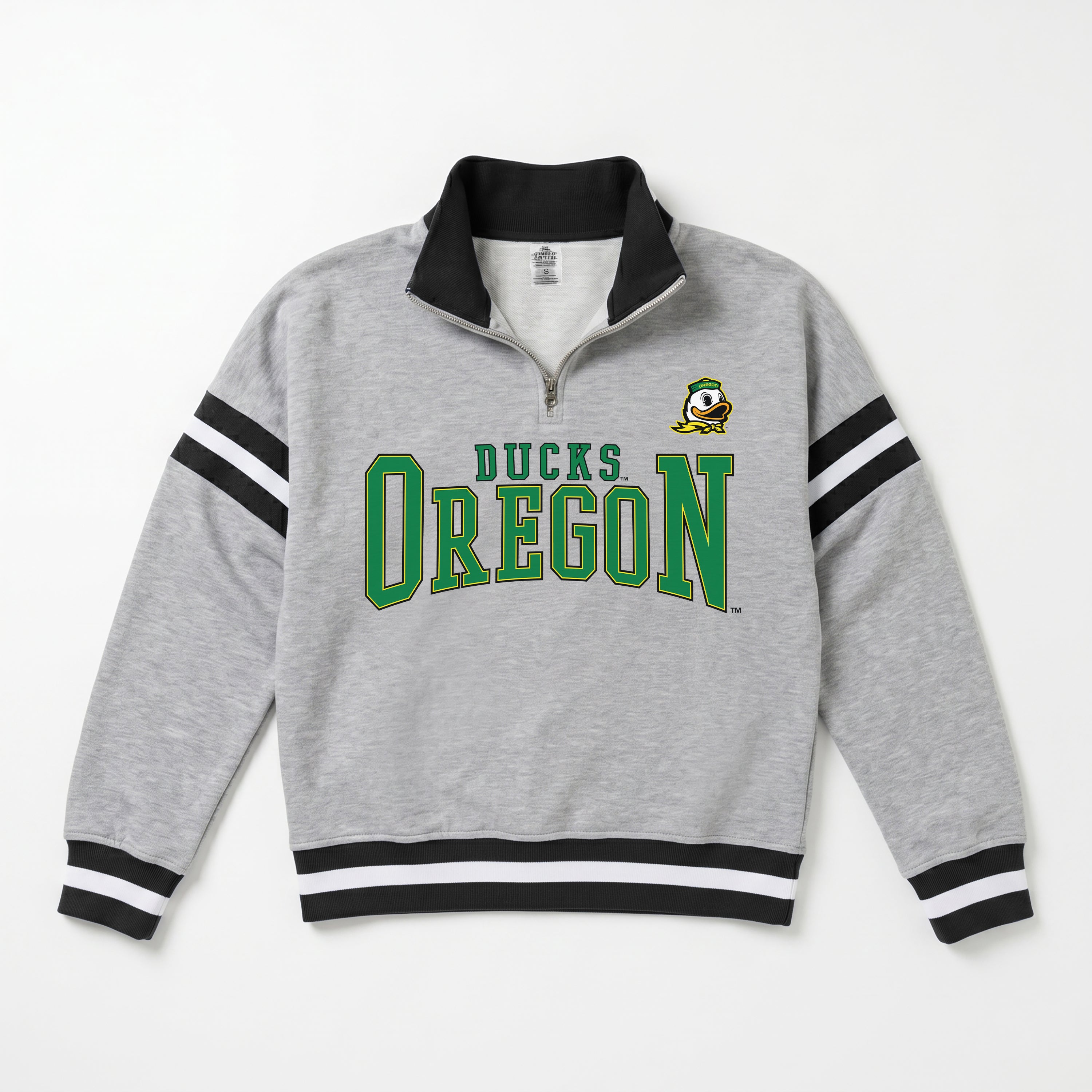 OREGON DUCKS HOLD THE LINE PREMIUM QUARTER-ZIP PULLOVER