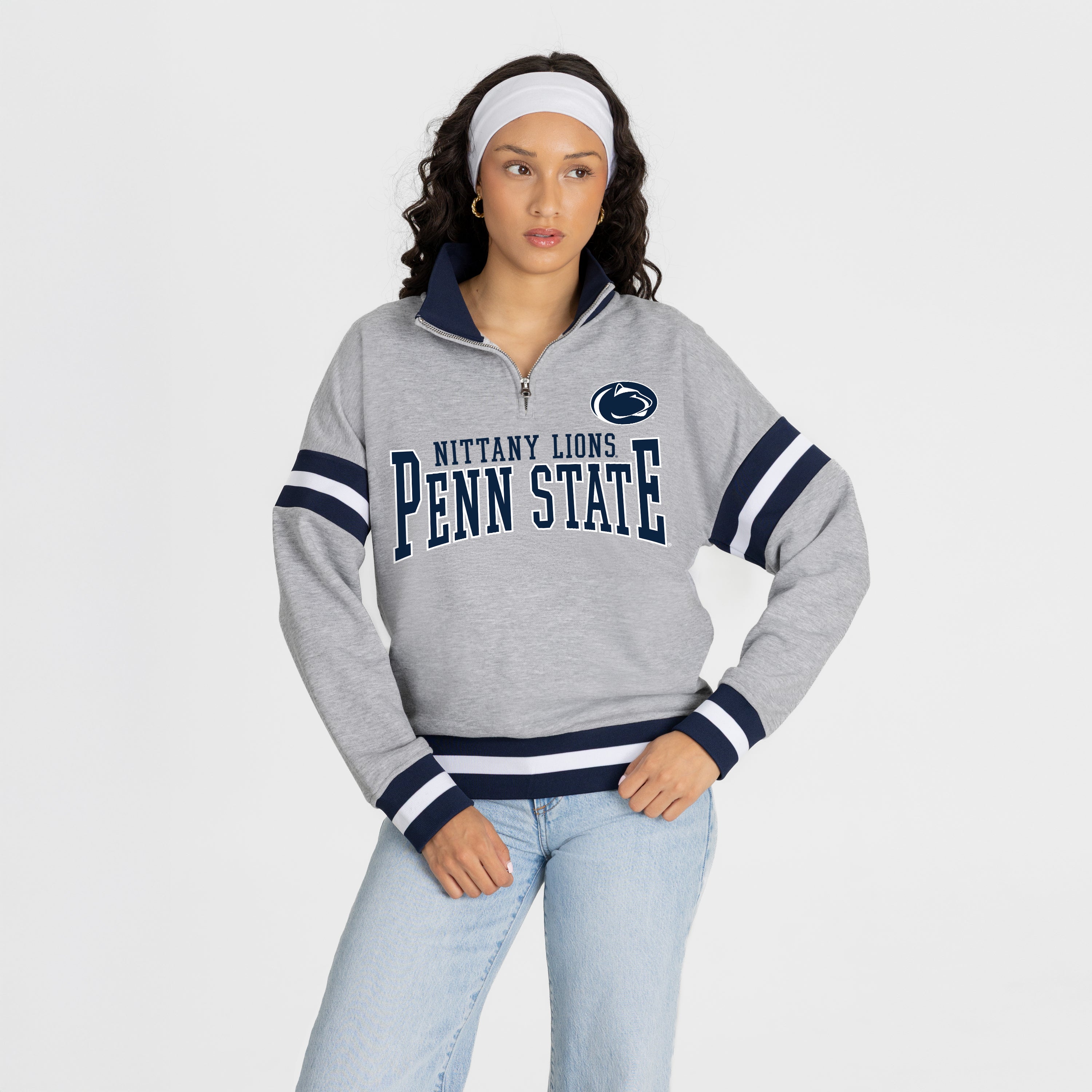 PENN STATE NITTANY LIONS HOLD THE LINE PREMIUM QUARTER-ZIP PULLOVER