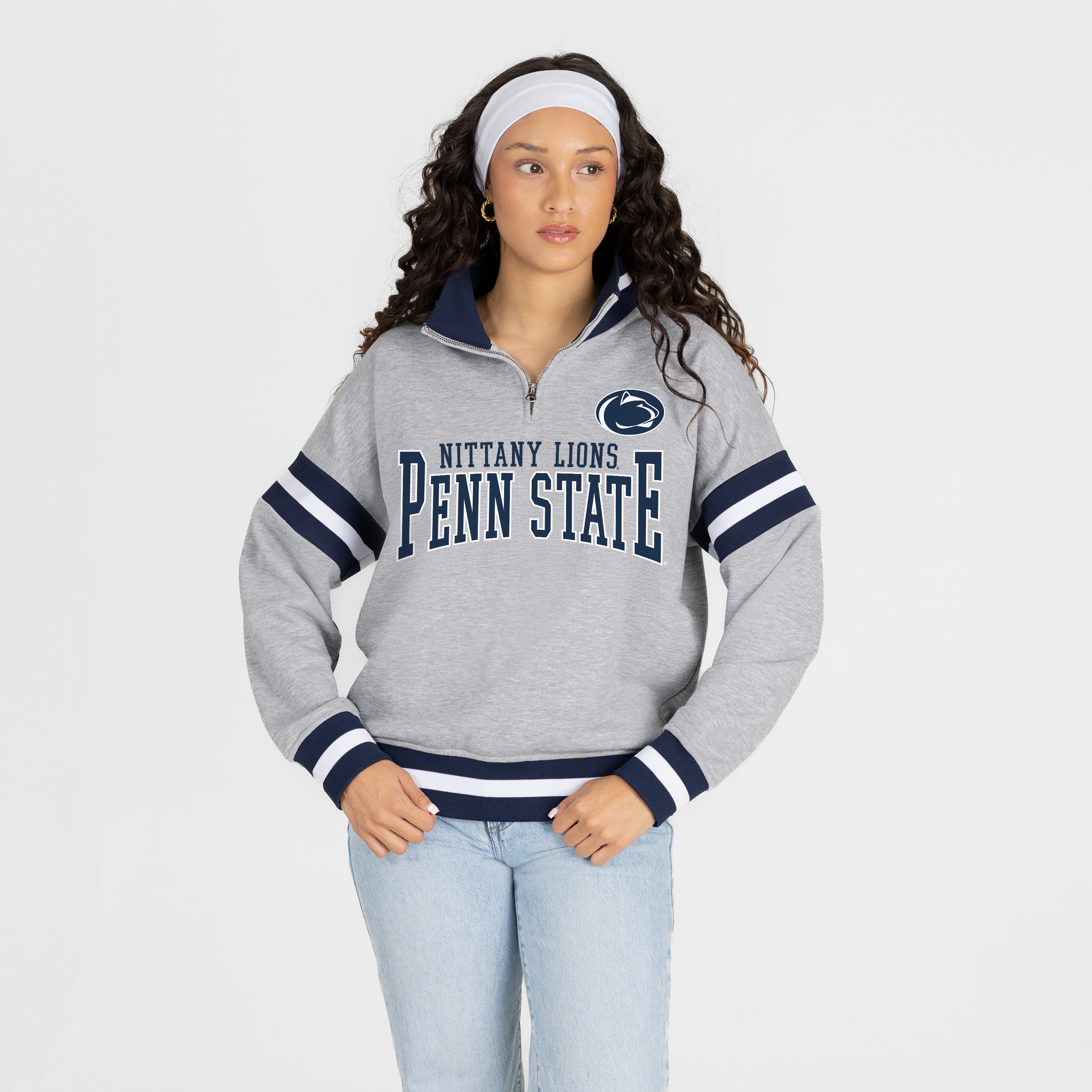 PENN STATE NITTANY LIONS HOLD THE LINE PREMIUM QUARTER-ZIP PULLOVER