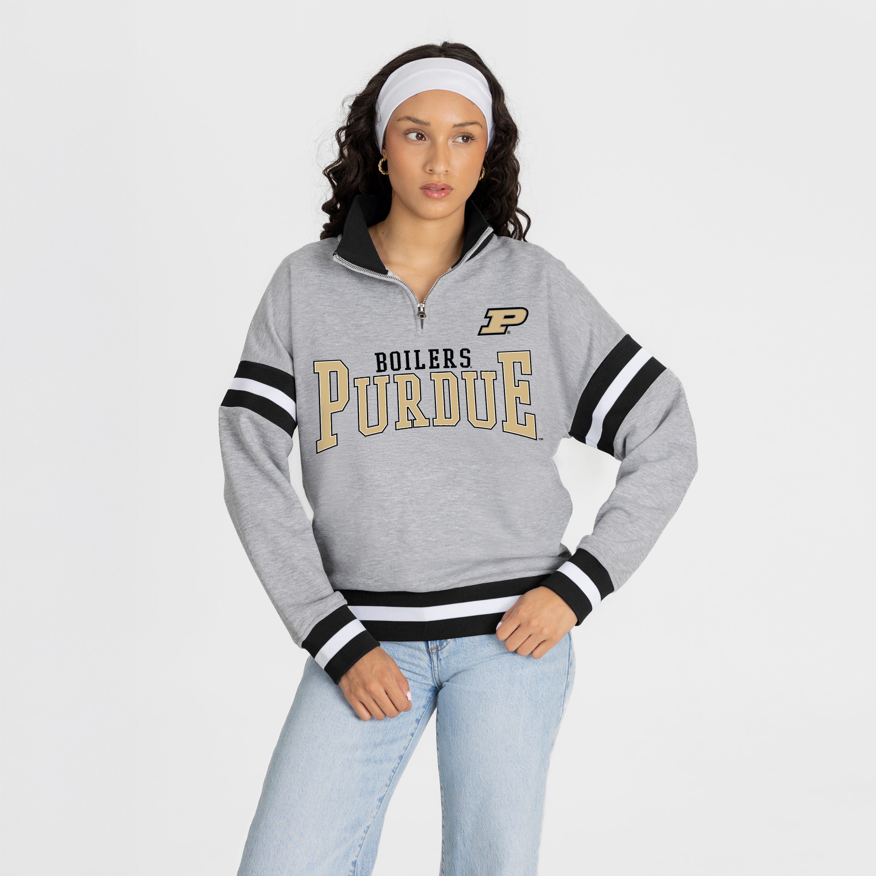 PURDUE BOILERMAKERS HOLD THE LINE PREMIUM QUARTER-ZIP PULLOVER