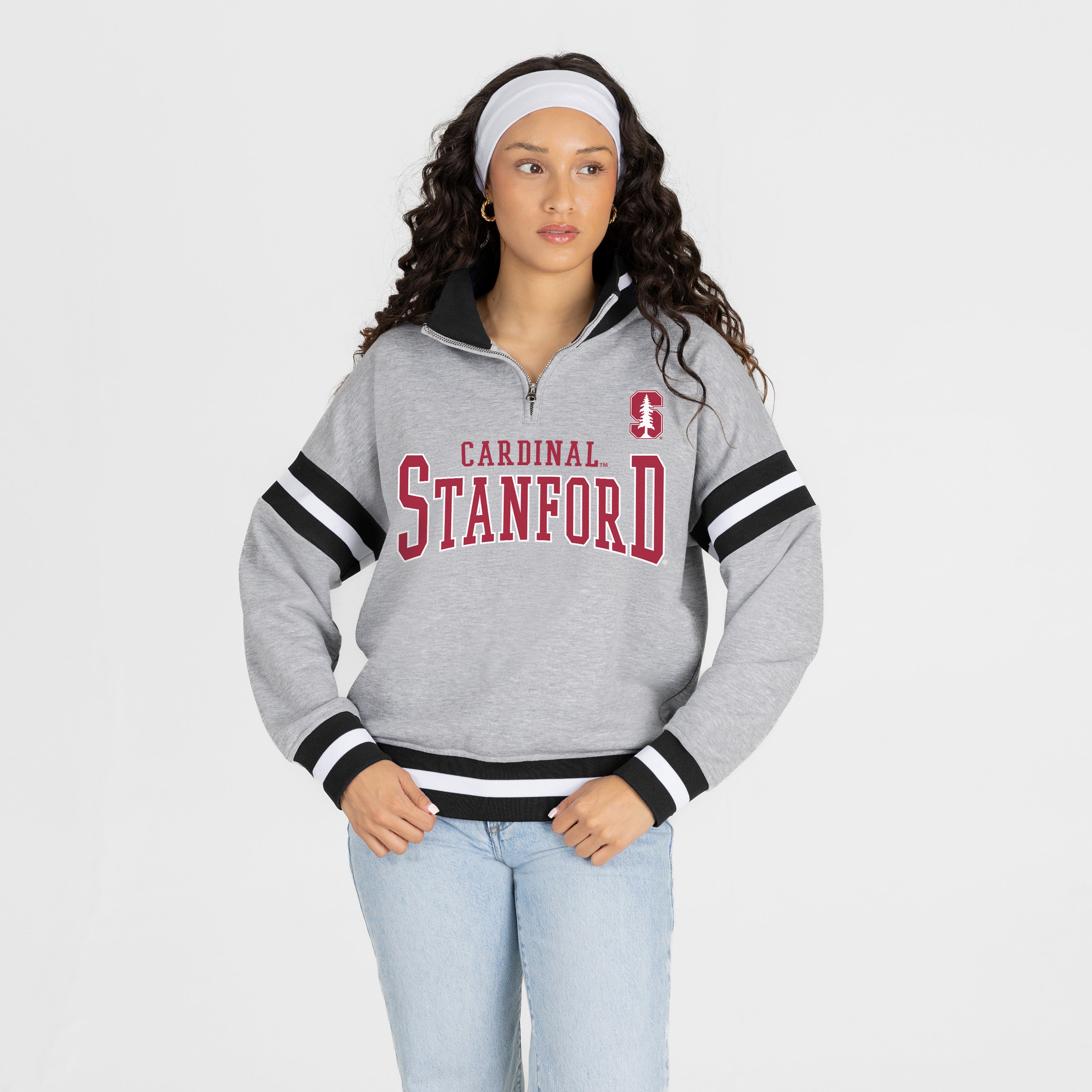 STANFORD CARDINAL HOLD THE LINE PREMIUM QUARTER-ZIP PULLOVER
