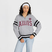 TEXAS A&M AGGIES HOLD THE LINE PREMIUM QUARTER-ZIP PULLOVER