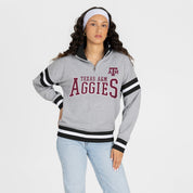 TEXAS A&M AGGIES HOLD THE LINE PREMIUM QUARTER-ZIP PULLOVER