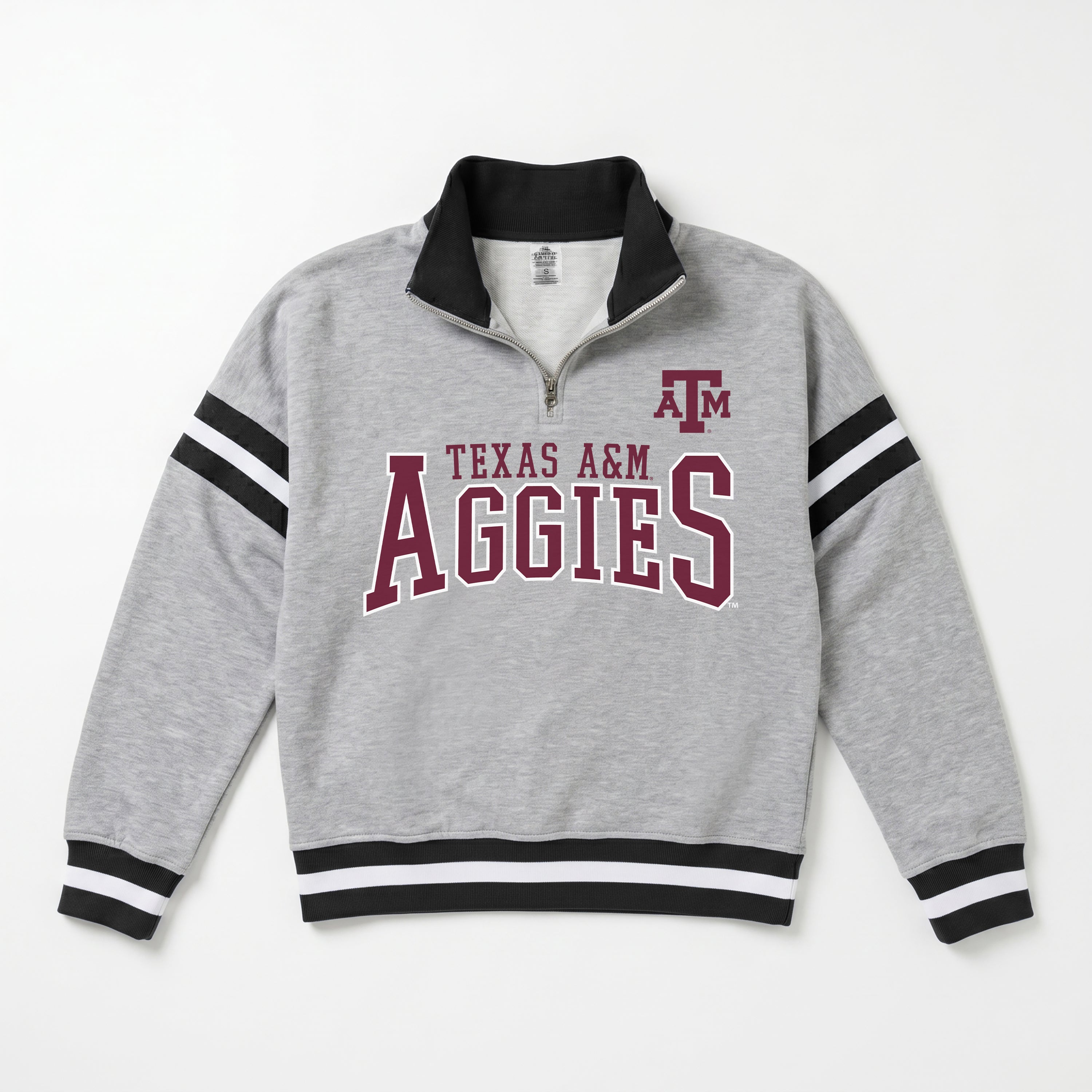 TEXAS A&M AGGIES HOLD THE LINE PREMIUM QUARTER-ZIP PULLOVER
