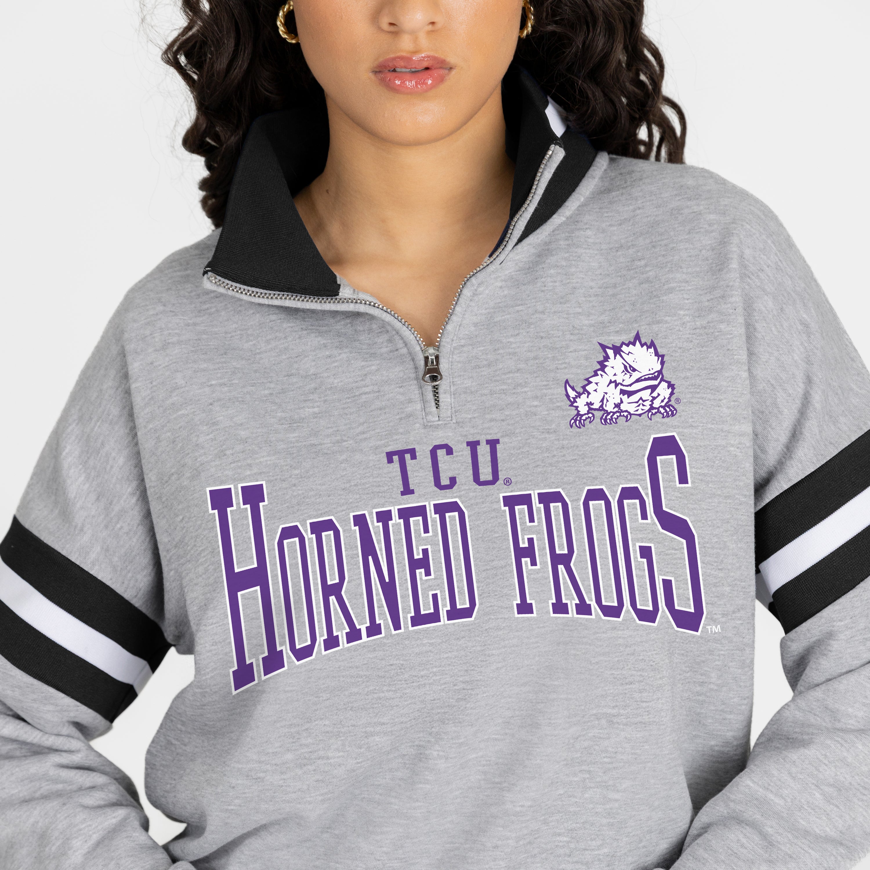 TCU HORNED FROGS HOLD THE LINE PREMIUM QUARTER-ZIP PULLOVER