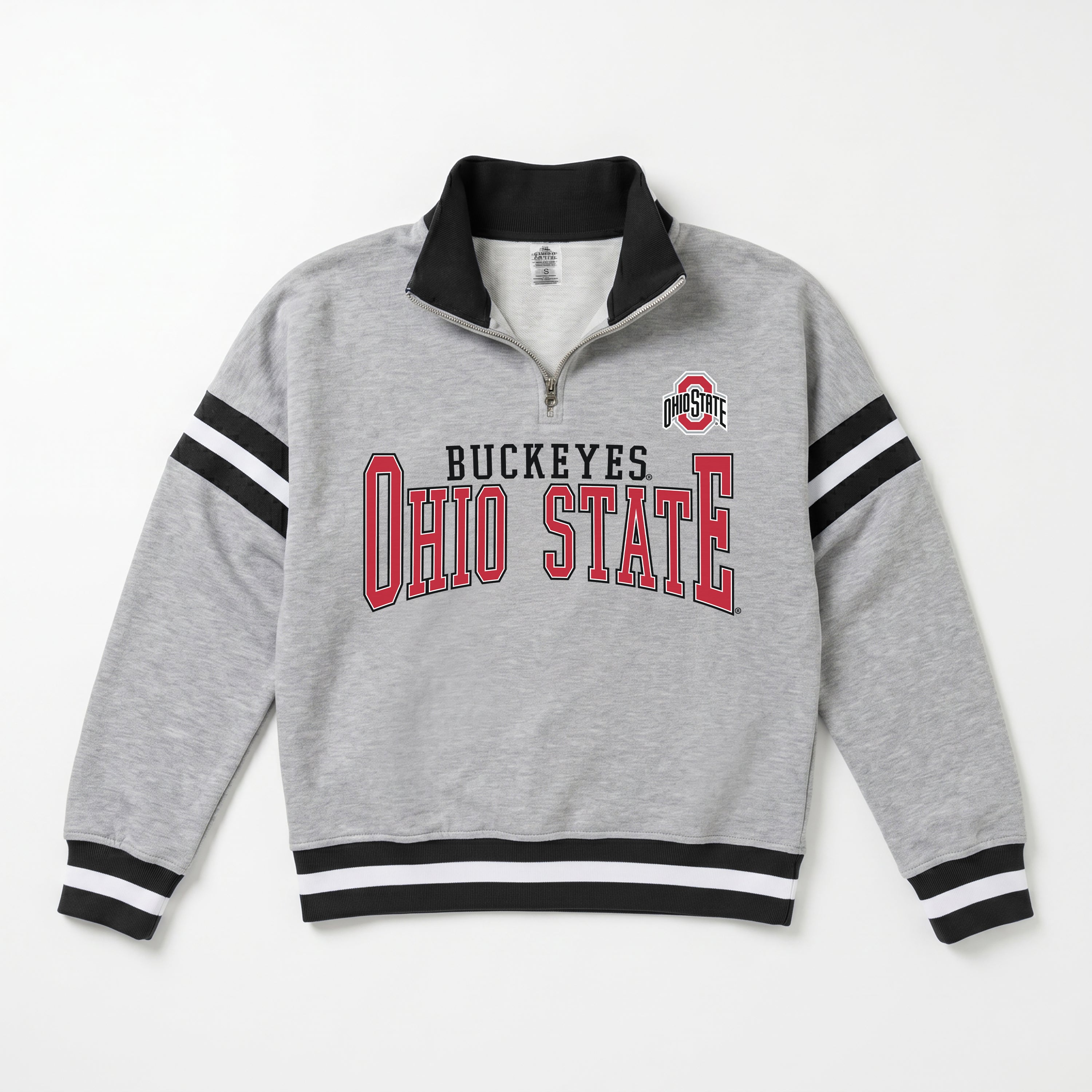 OHIO STATE BUCKEYES HOLD THE LINE PREMIUM QUARTER-ZIP PULLOVER