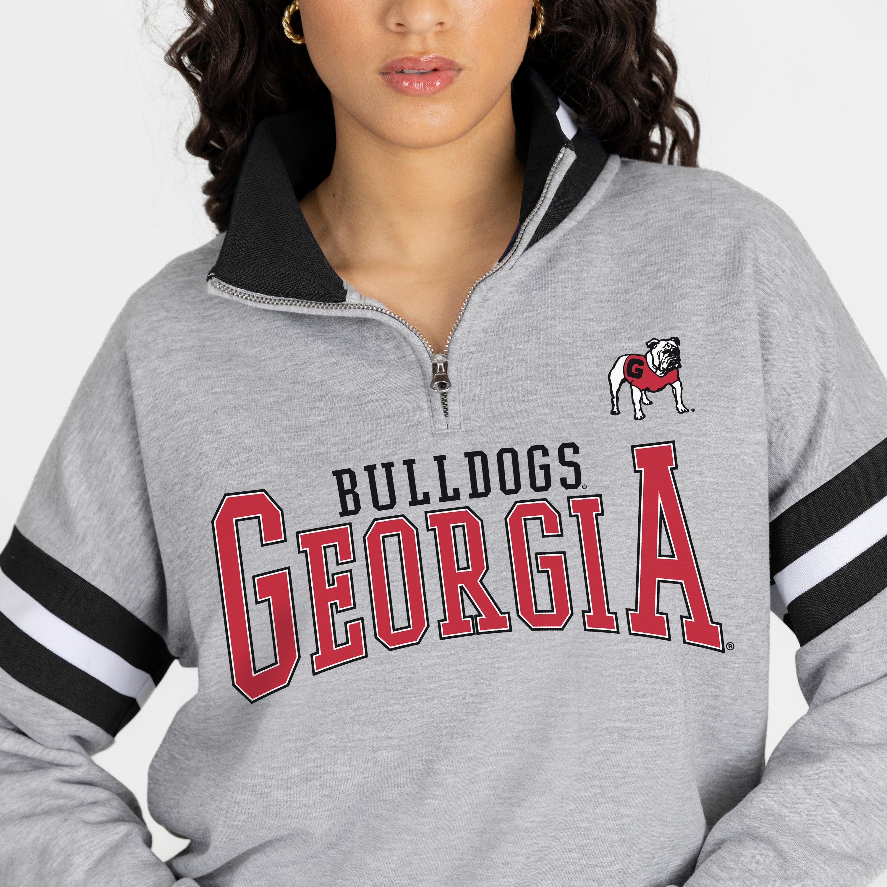 GEORGIA BULLDOGS HOLD THE LINE PREMIUM QUARTER-ZIP PULLOVER
