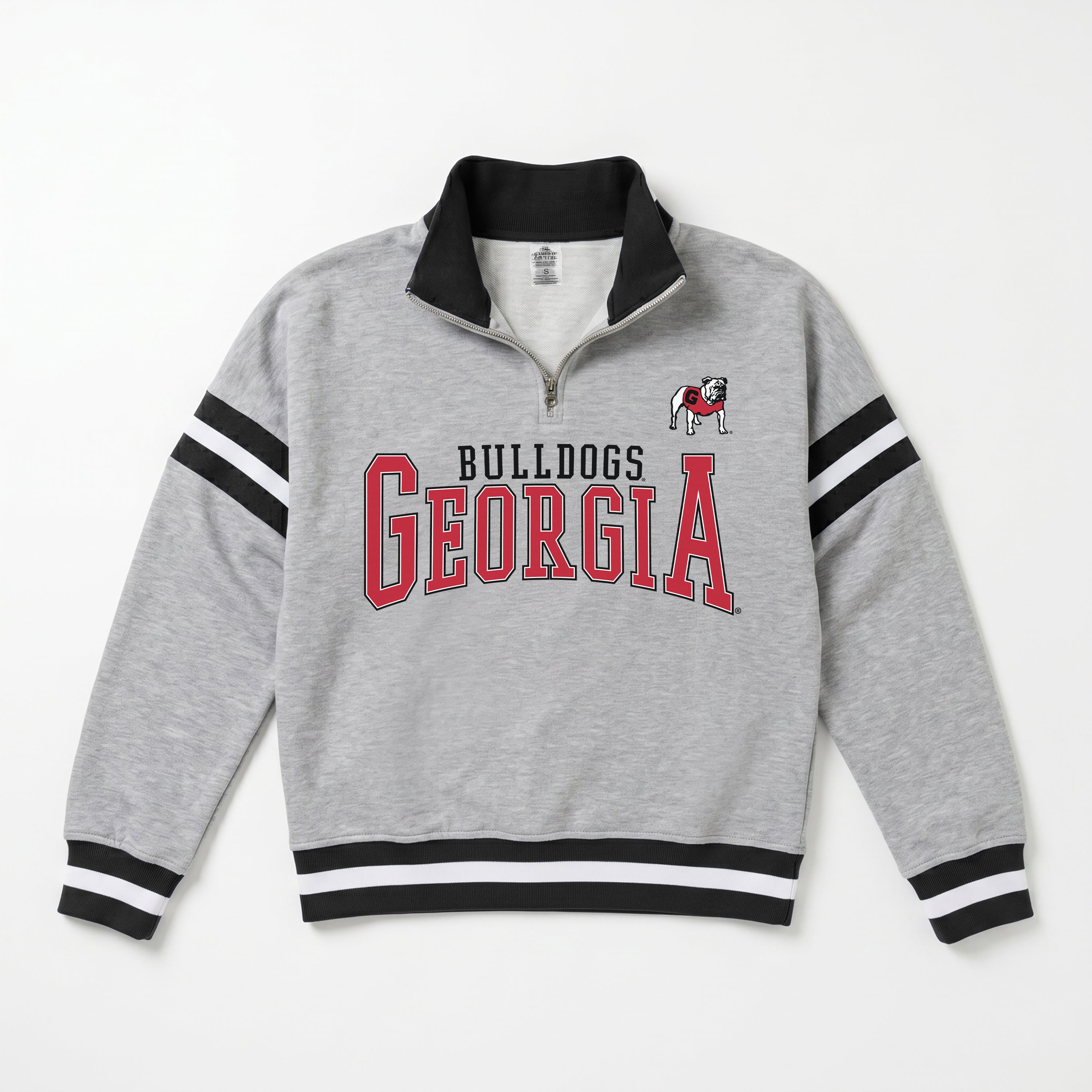 GEORGIA BULLDOGS HOLD THE LINE PREMIUM QUARTER-ZIP PULLOVER
