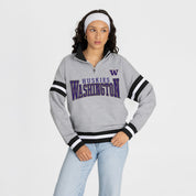 WASHINGTON HUSKIES HOLD THE LINE PREMIUM QUARTER-ZIP PULLOVER