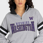WASHINGTON HUSKIES HOLD THE LINE PREMIUM QUARTER-ZIP PULLOVER