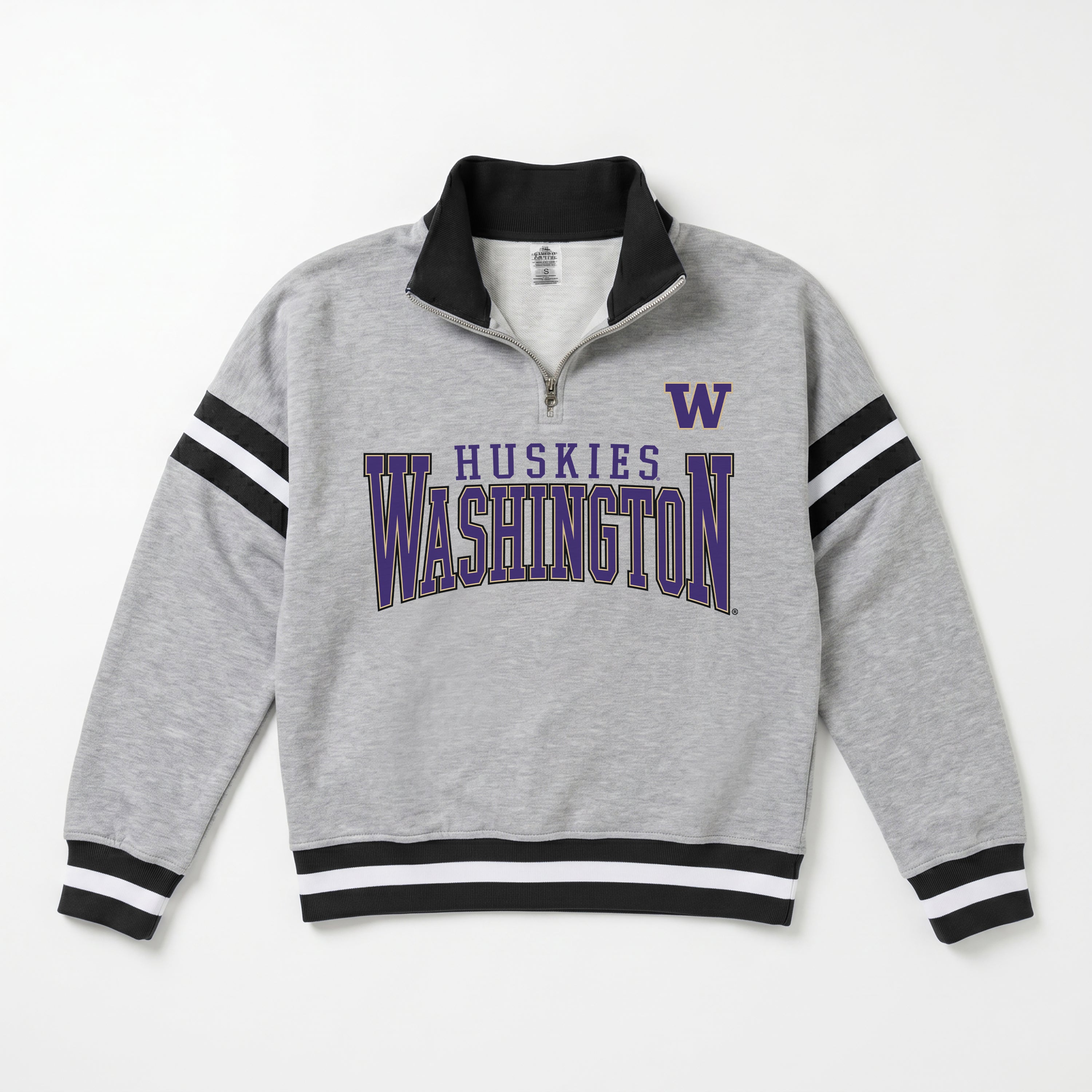 WASHINGTON HUSKIES HOLD THE LINE PREMIUM QUARTER-ZIP PULLOVER