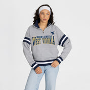 WEST VIRGINIA MOUNTAINEERS HOLD THE LINE PREMIUM QUARTER-ZIP PULLOVER