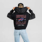 BUFFALO BILLS EYES ON THE PRIZE RHINESTUD STRIPE ZIP HOODIE
