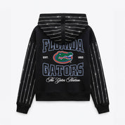 FLORIDA GATORS EYES ON THE PRIZE RHINESTUD STRIPE ZIP HOODIE