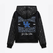 KENTUCKY WILDCATS EYES ON THE PRIZE RHINESTUD STRIPE ZIP HOODIE