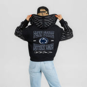 PENN STATE NITTANY LIONS EYES ON THE PRIZE RHINESTUD STRIPE ZIP HOODIE