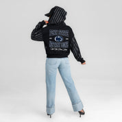 PENN STATE NITTANY LIONS EYES ON THE PRIZE RHINESTUD STRIPE ZIP HOODIE