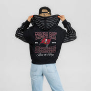 TAMPA BAY BUCCANEERS EYES ON THE PRIZE RHINESTUD STRIPE ZIP HOODIE