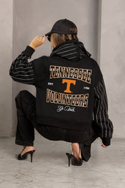 TENNESSEE VOLUNTEERS EYES ON THE PRIZE RHINESTUD STRIPE ZIP HOODIE