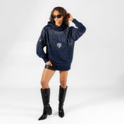 CHICAGO BEARS SUNDAY LIGHTS RHINESTONE HOODIE