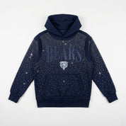 CHICAGO BEARS SUNDAY LIGHTS RHINESTONE HOODIE