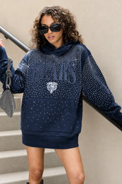 CHICAGO BEARS SUNDAY LIGHTS RHINESTONE HOODIE
