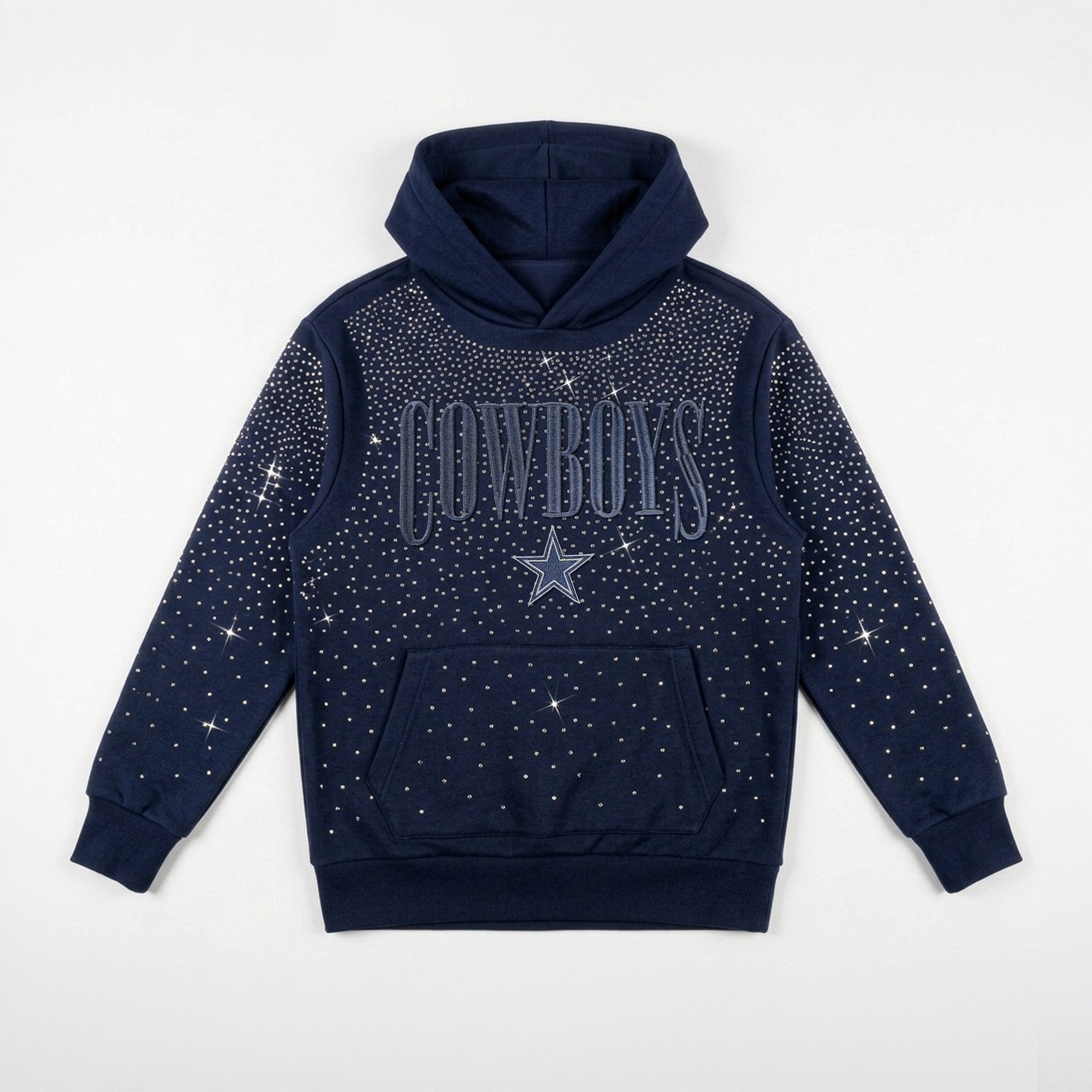DALLAS COWBOYS SUNDAY LIGHTS RHINESTONE HOODIE