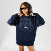 DENVER BRONCOS SUNDAY LIGHTS RHINESTONE HOODIE