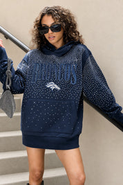 DENVER BRONCOS SUNDAY LIGHTS RHINESTONE HOODIE