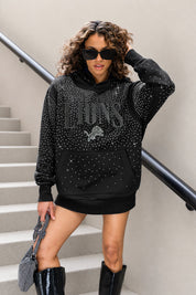 DETROIT LIONS SUNDAY LIGHTS RHINESTONE HOODIE