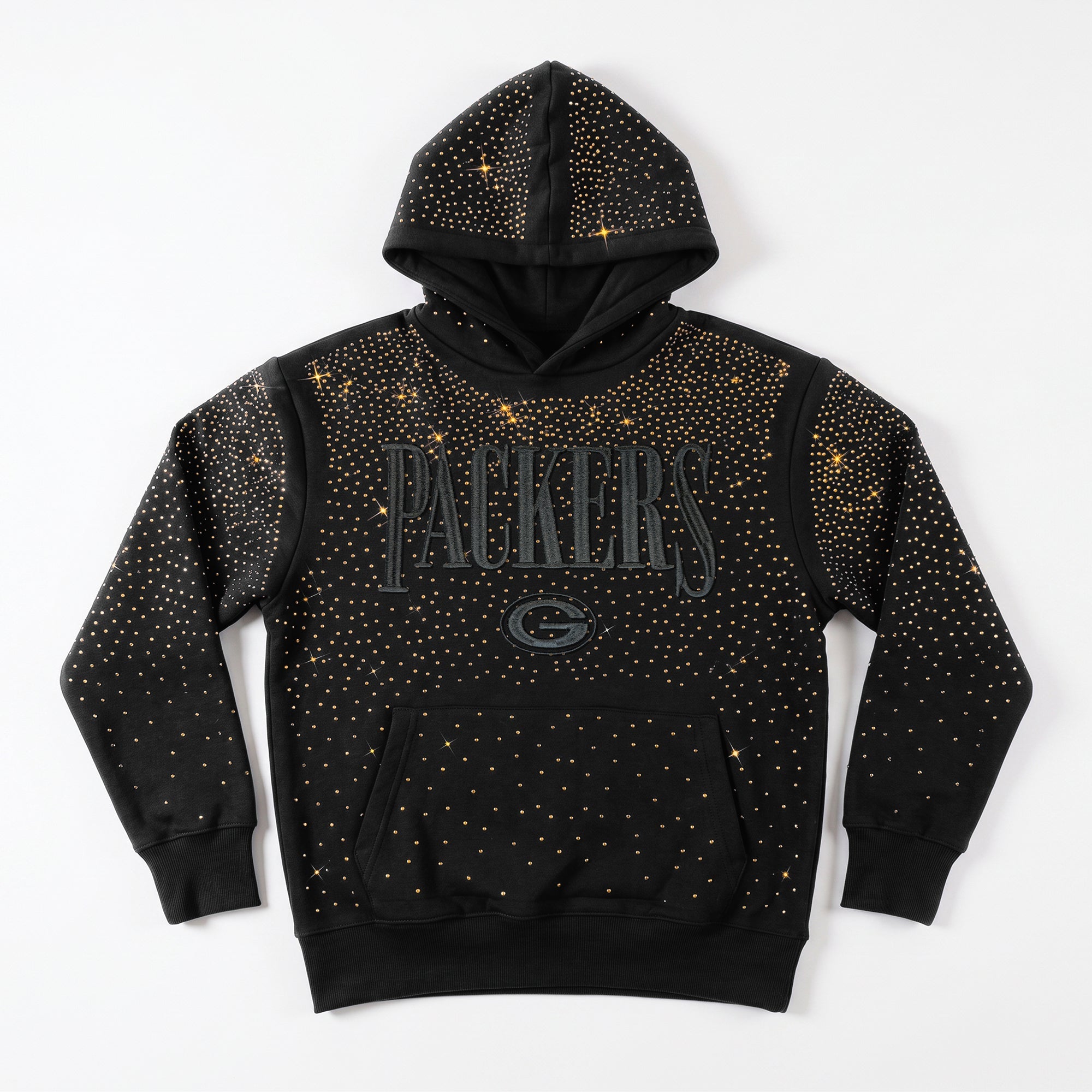 GREEN BAY PACKERS SUNDAY LIGHTS RHINESTONE HOODIE