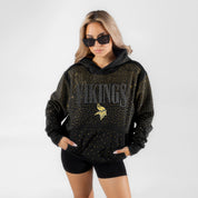 MINNESOTA VIKINGS SUNDAY LIGHTS RHINESTONE HOODIE