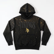MINNESOTA VIKINGS SUNDAY LIGHTS RHINESTONE HOODIE