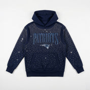 NEW ENGLAND PATRIOTS SUNDAY LIGHTS RHINESTONE HOODIE