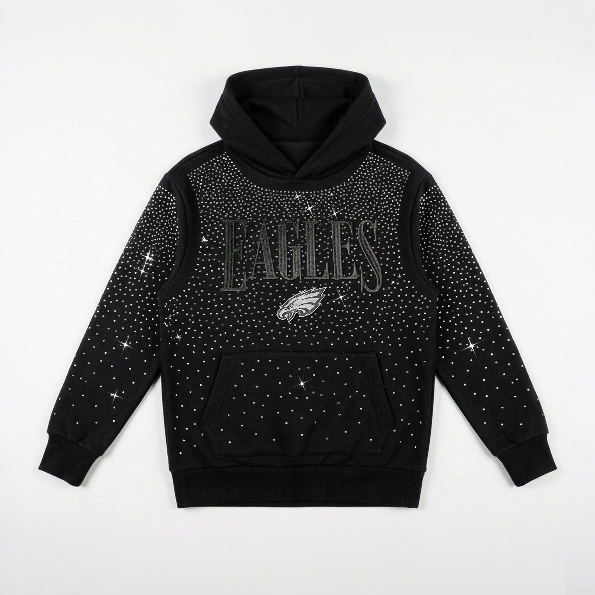 PHILADELPHIA EAGLES SUNDAY LIGHTS RHINESTONE HOODIE