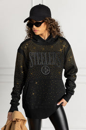 PITTSBURGH STEELERS SUNDAY LIGHTS RHINESTONE HOODIE