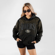 SAN FRANCISCO 49ERS SUNDAY LIGHTS RHINESTONE HOODIE